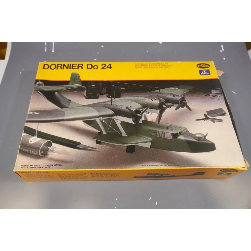Vintage Testors 1/72 Scale Dornier Do 24 German Flying Boat Model Kit 868 New